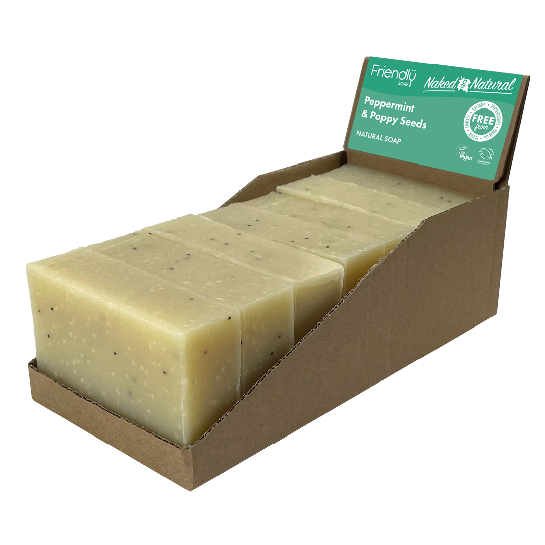 Naked & Natural - Peppermint & Poppy Seeds Soap