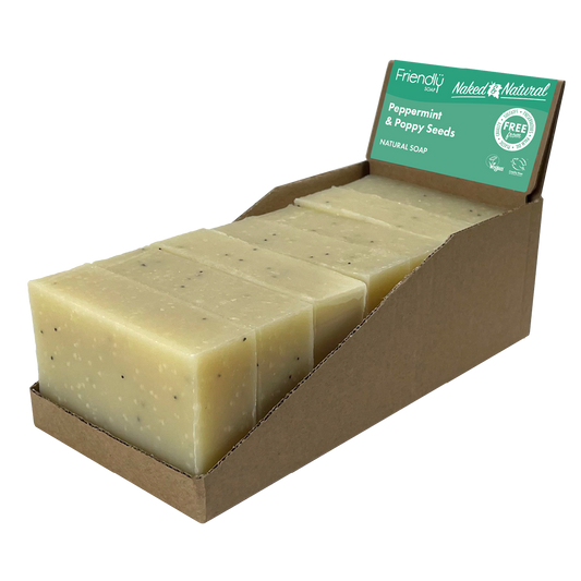 Naked & Natural - Peppermint & Poppy Seeds Soap
