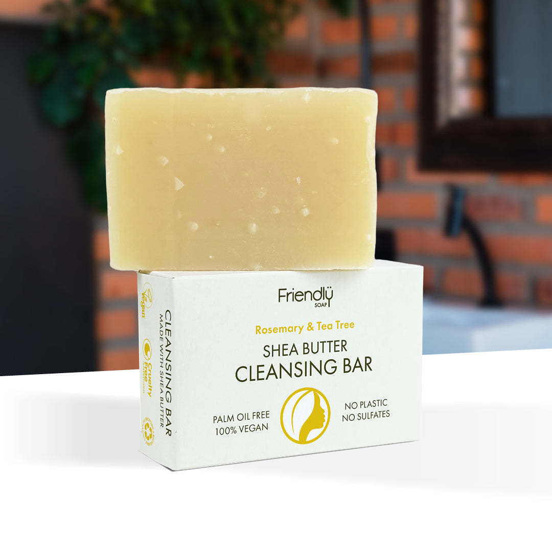 6 Pack - Shea Butter Cleansing Bar - Rosemary & Tea Tree (Copy)