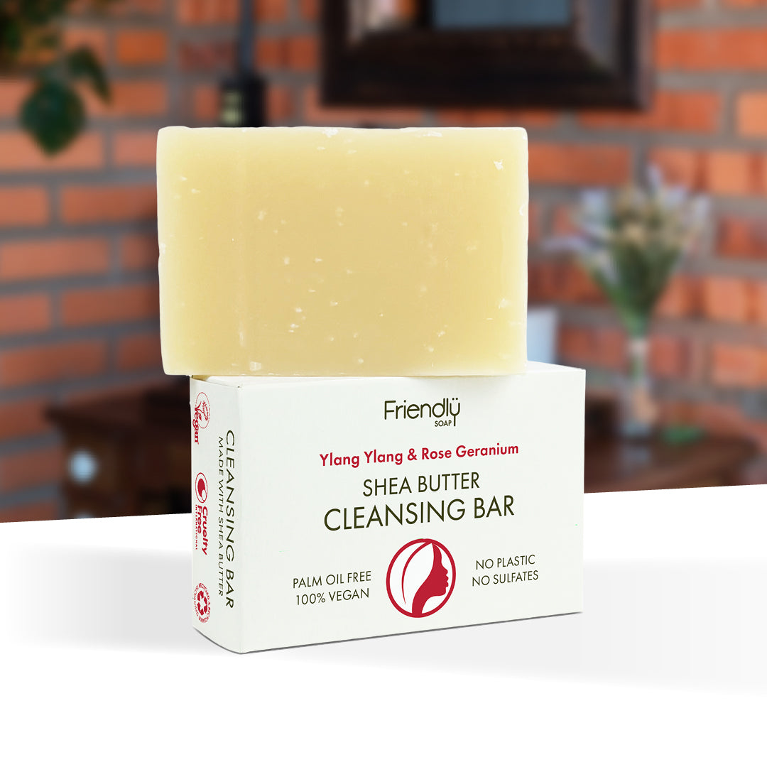 Shea Butter Cleansing Bar - Ylang Ylang & Rose Geranium