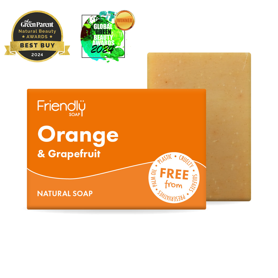 orange and grapefruit natural soap - friendly soap