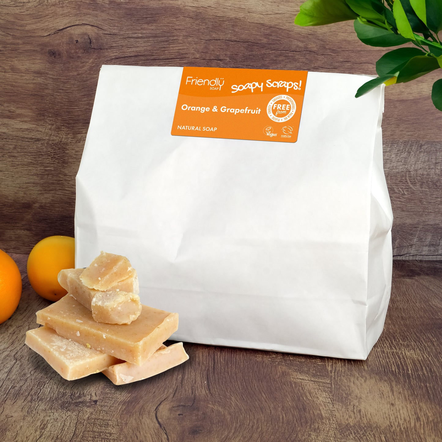 Soapy Scraps - Natural Soap - Orange & Grapefruit