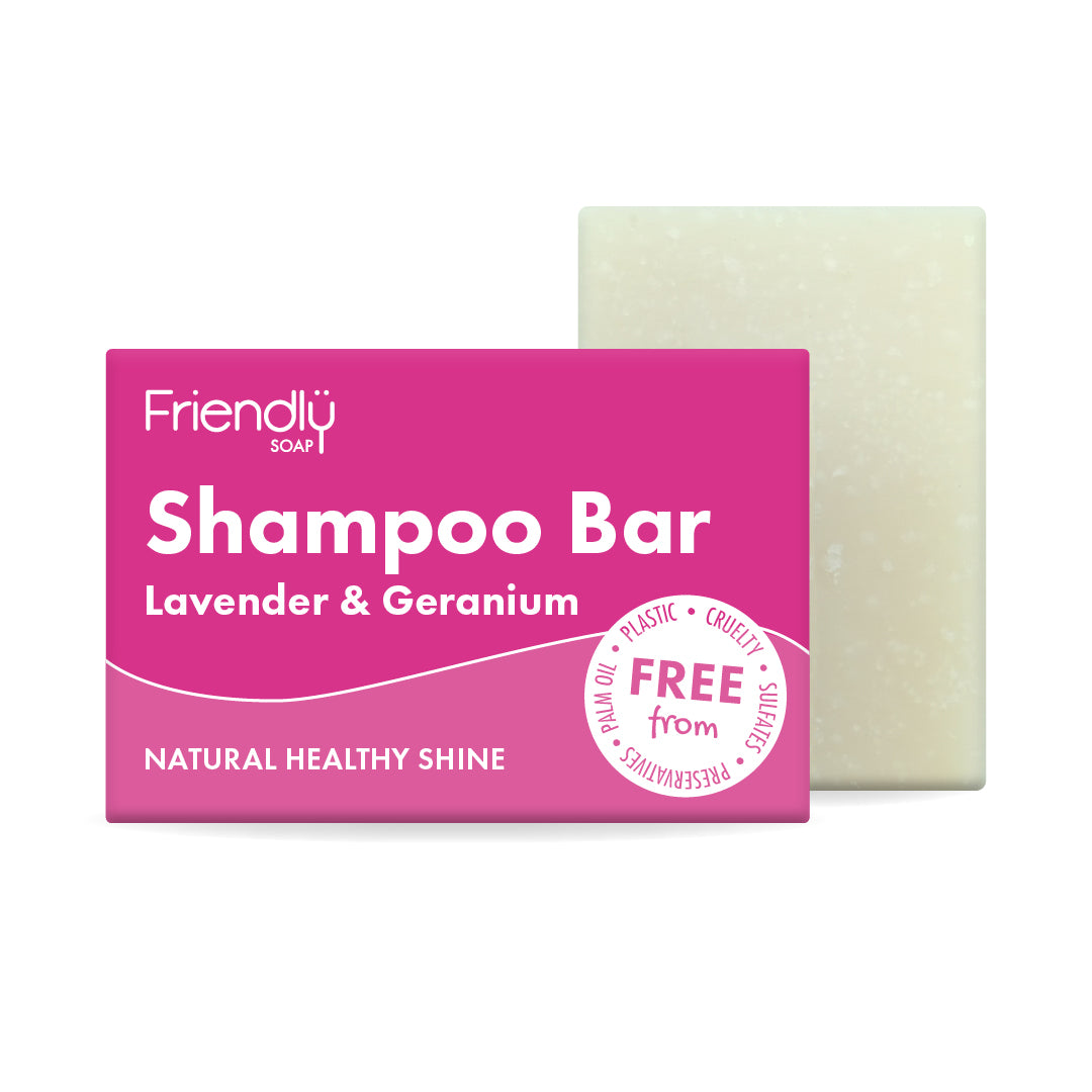 lavender and geranium shampoo bar - friendly soap