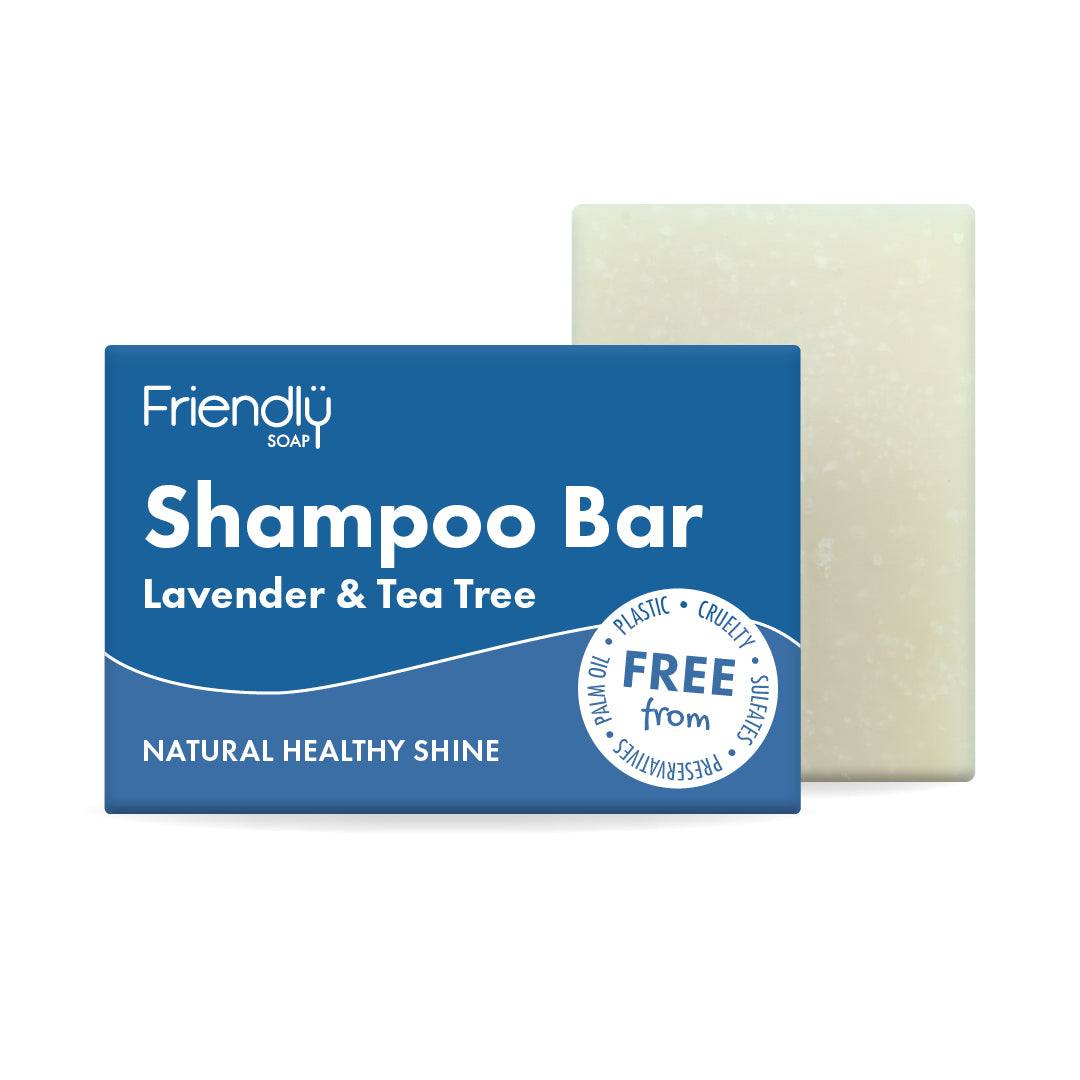 lavender & tea tree shampoo bar - friendly soap