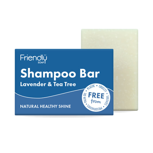 lavender & tea tree shampoo bar - friendly soap