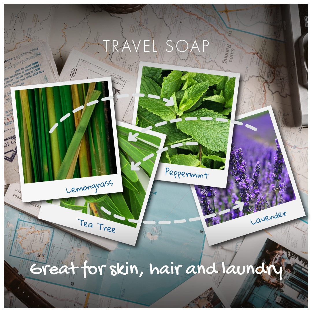 Travel Bar - Lemongrass, Lavender, Tea Tree & Peppermint