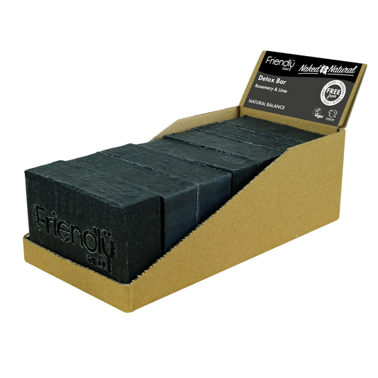 Friendly Soap Detox bar - 7 pack - rosemary and lime - activated charcoal