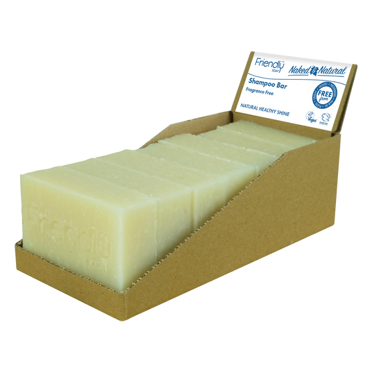 friendly soap natural shampoo bar - 7 pack - fragrance free
