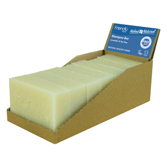 friendly soap natural shampoo bar - lavender & tea tree - 7 pack