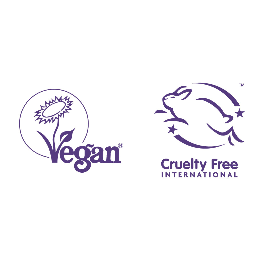 the vegan society and leaping bunny cruelty free international logos