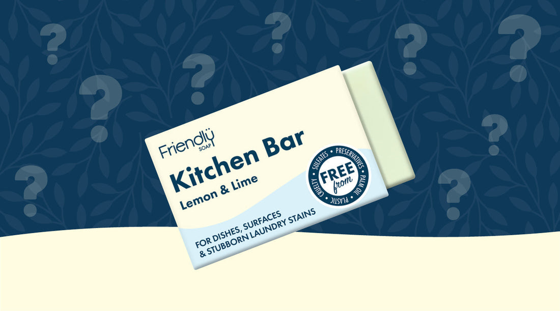 Friendly Soap Kitchen Bar Surrounded By Question Marks