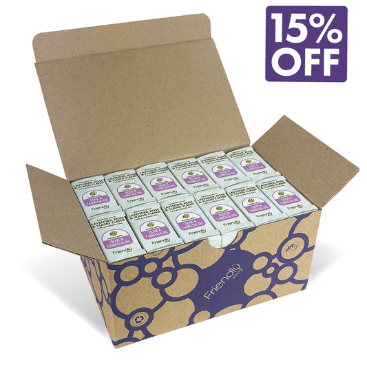 12 Pack - Olive Oil Soap Bar - Lavender, Rose & Ylang Ylang