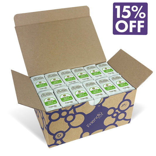 12 Pack - Olive Oil Soap Bar - Lime, Lemon & Mandarin
