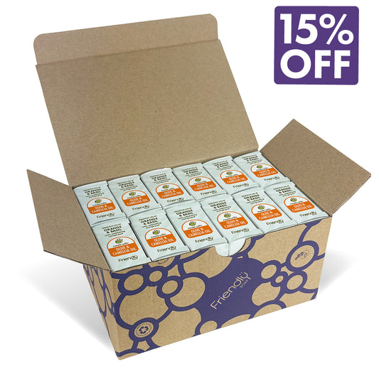 12 Pack - Olive Oil Soap Bar - Orange & Basil