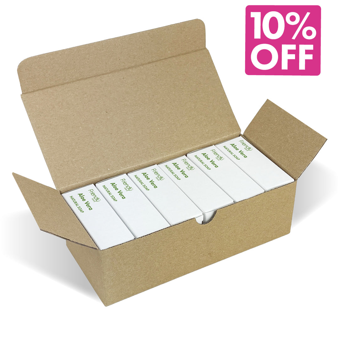 6 Pack - Natural Soap - Aloe Vera (Unscented)