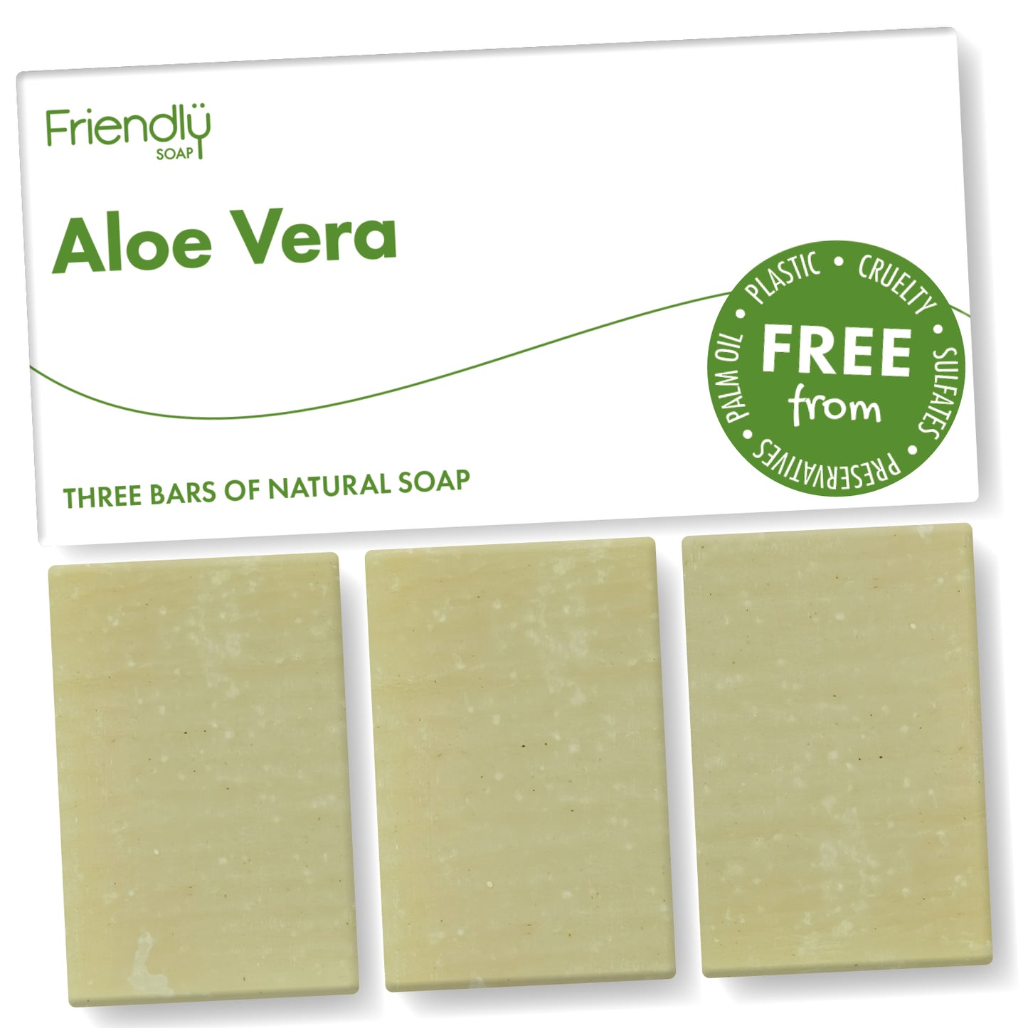 3 Pack - Aloe Vera Natural Soap - Unscented