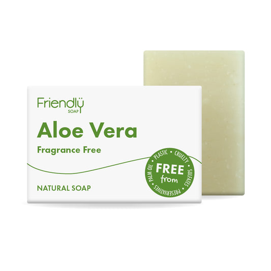 aloe vera fragrance free natural soap
