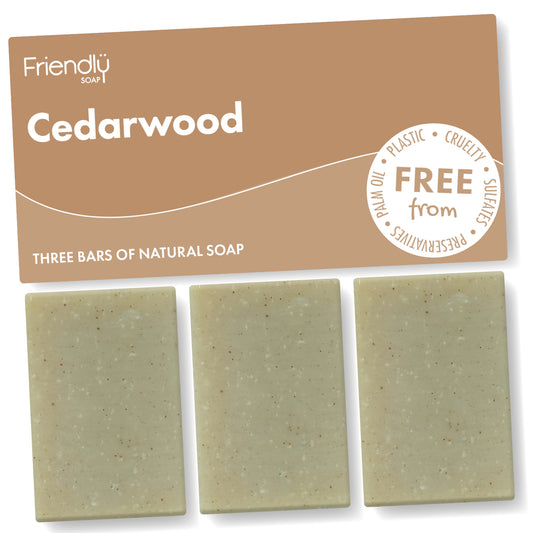 3 Pack - Cedarwood Natural Soap
