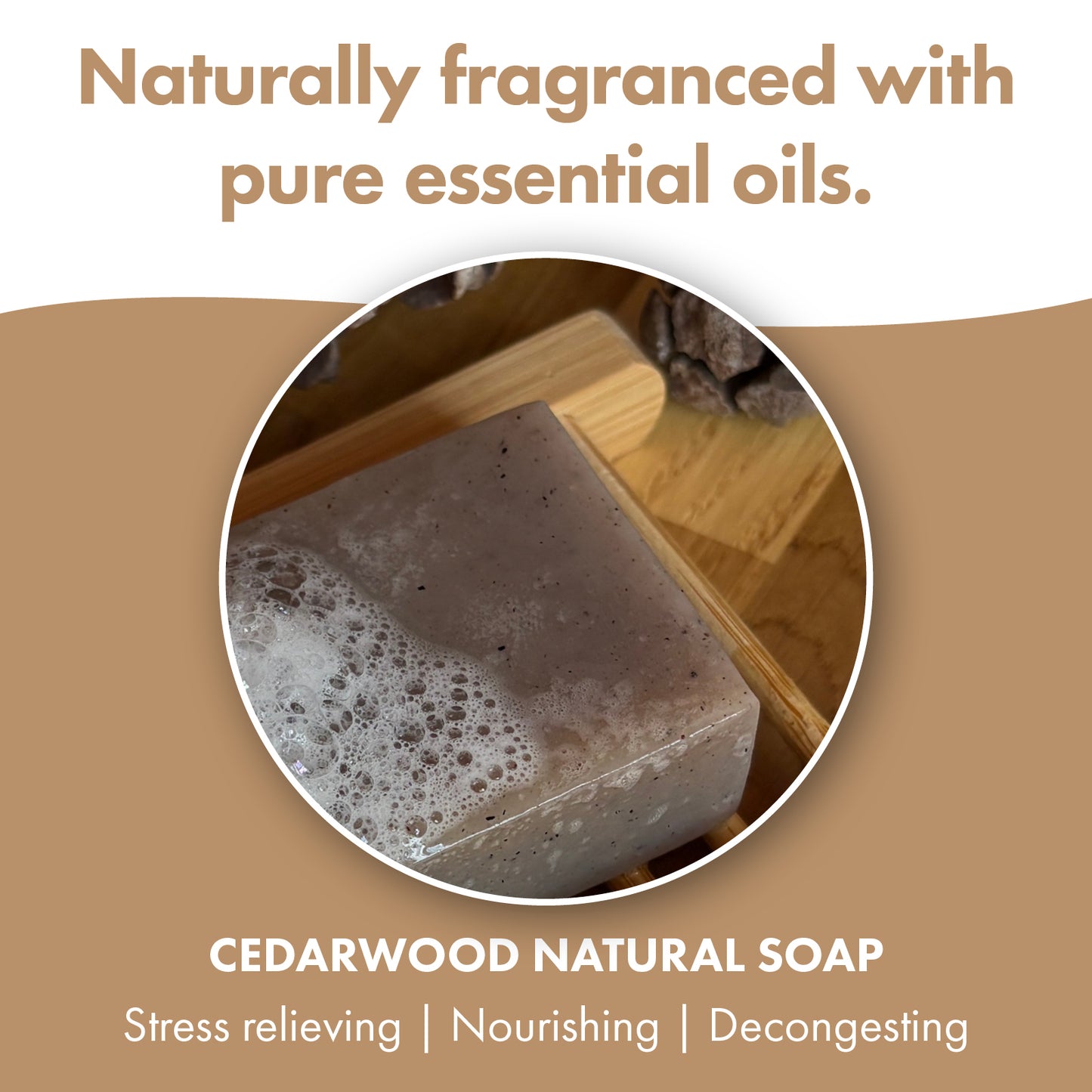 3 Pack - Cedarwood Natural Soap