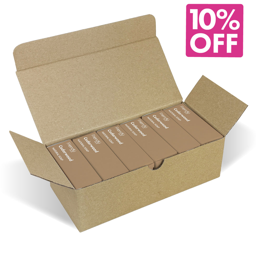 6 Pack - Natural Soap - Cedarwood