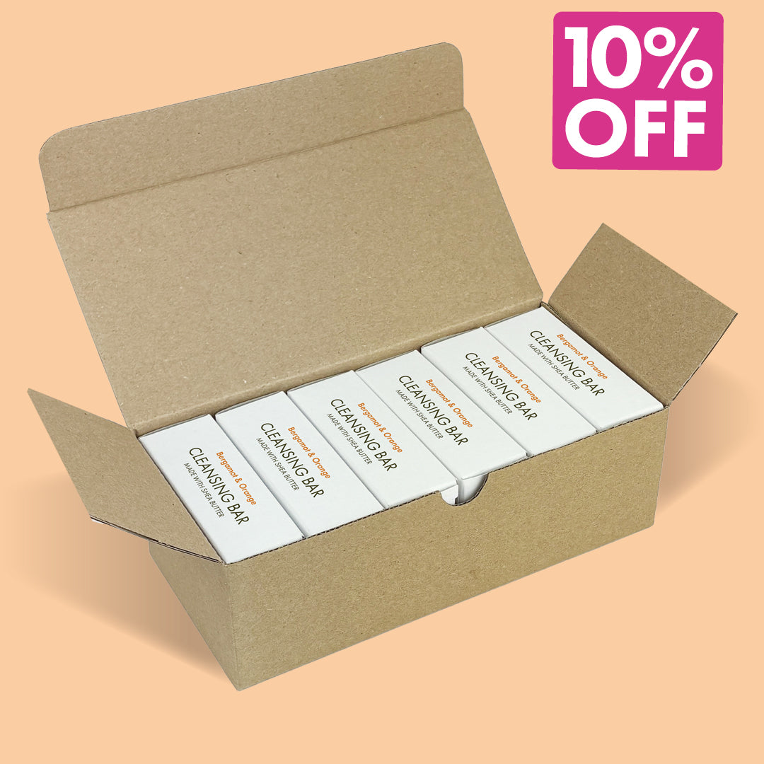 6 Pack - Shea Butter Cleansing Bar - Bergamot & Orange (Copy)