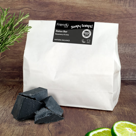 Soapy Scraps - Detox Soap - Activated Charcoal - Rosemary & Lime