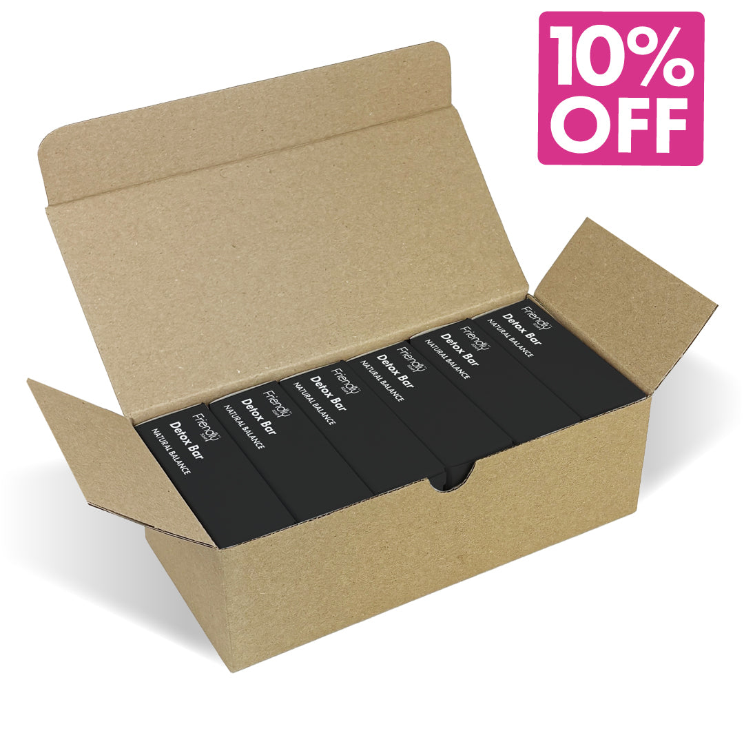 6 Pack - Natural Soap - Detox Bar - Activated Charcoal - Rosemary & Lime