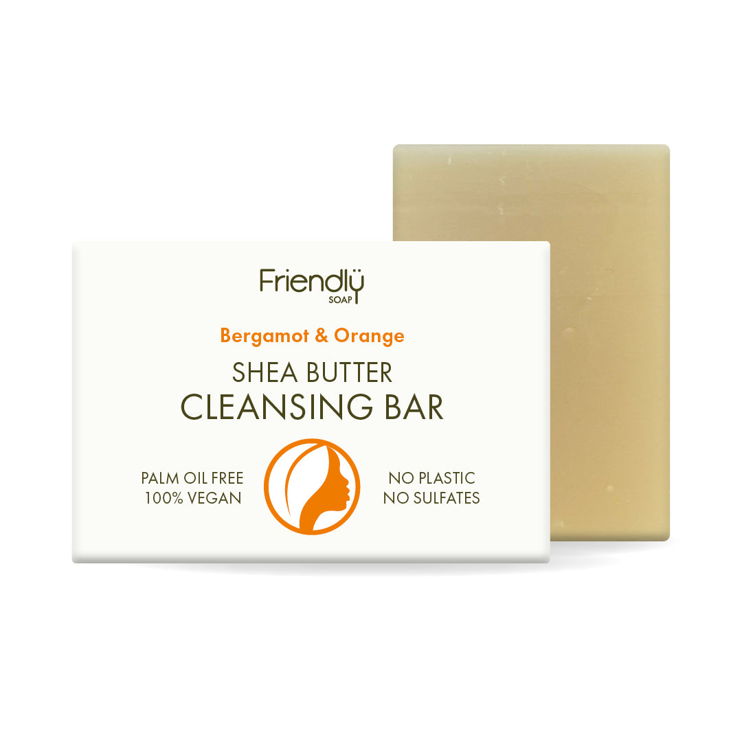 Friendly Soap - Shea Butter Cleansing Bar - Bergamot & Orange