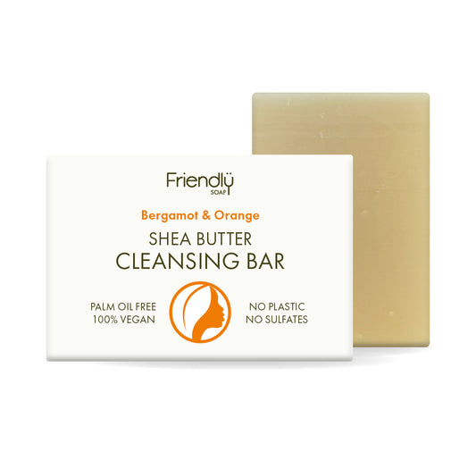 Friendly Soap - Shea Butter Cleansing Bar - Bergamot & Orange