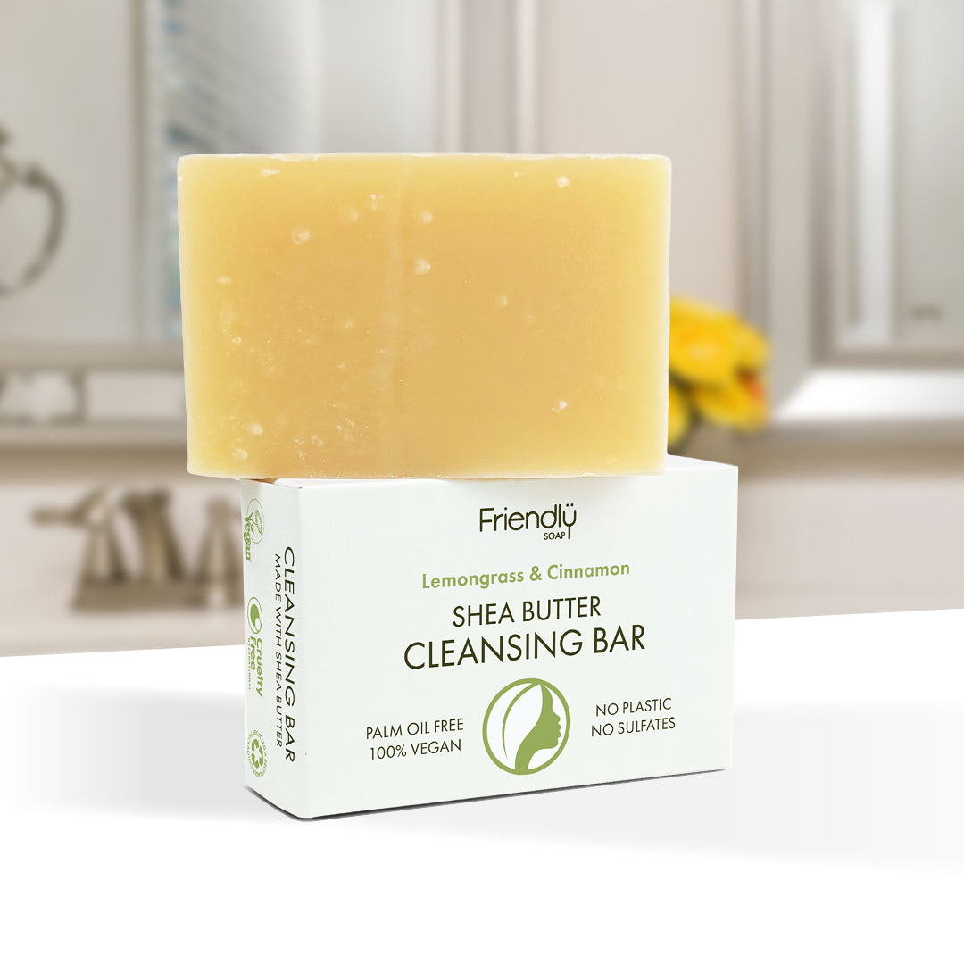 6 Pack - Shea Butter Cleansing Bar - Lemongrass & Cinnamon