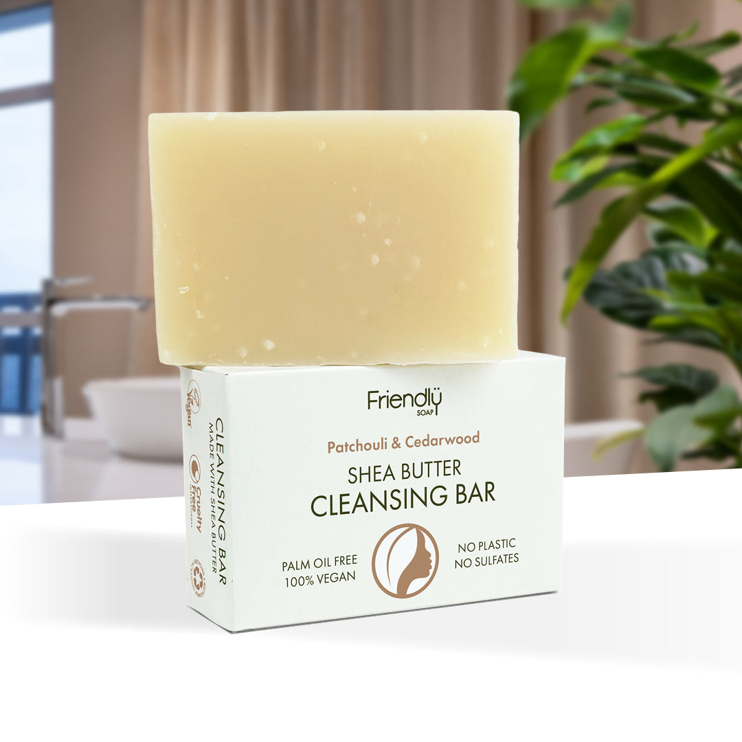 Shea Butter Cleansing Bar - Patchouli & Cedarwood