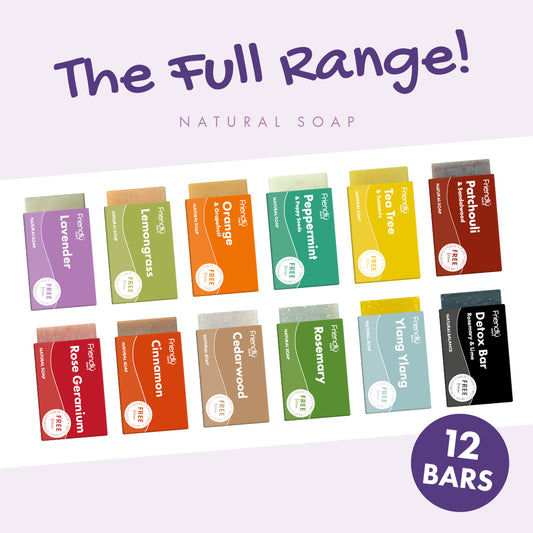 12 Pack - Natural Soap - Full Range