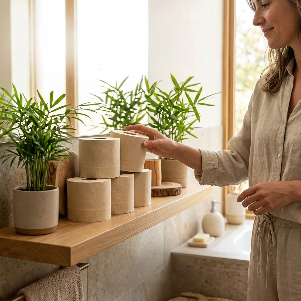 Bamboo Toilet Rolls x 24 (Kind Behind)