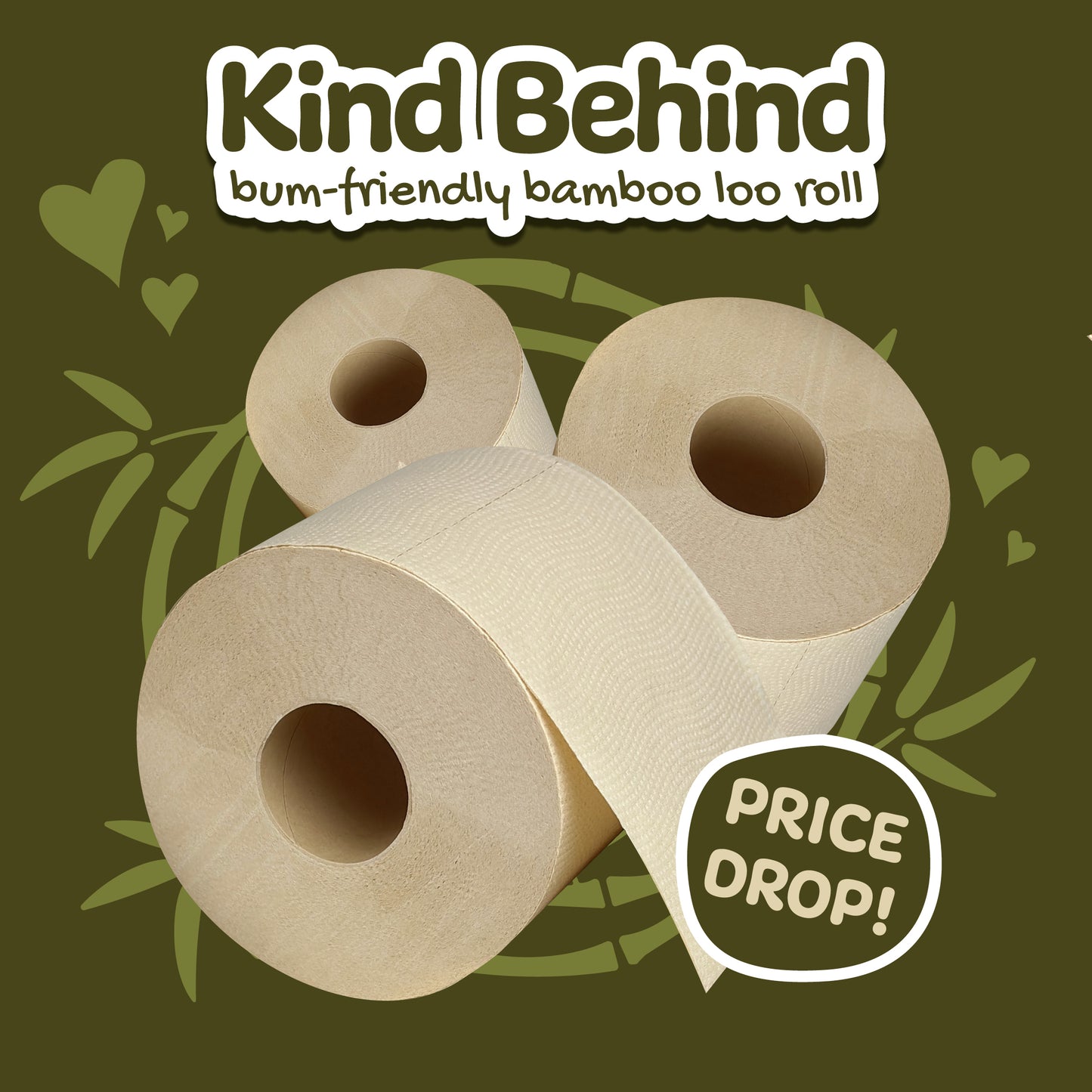 Bamboo Toilet Rolls x 24 (Kind Behind)