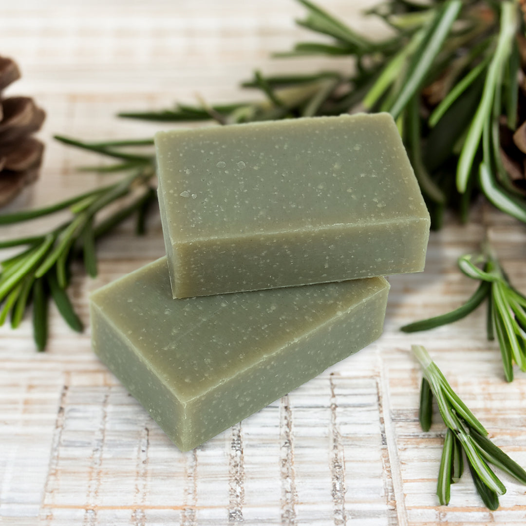 friendly rosemary soap two bars