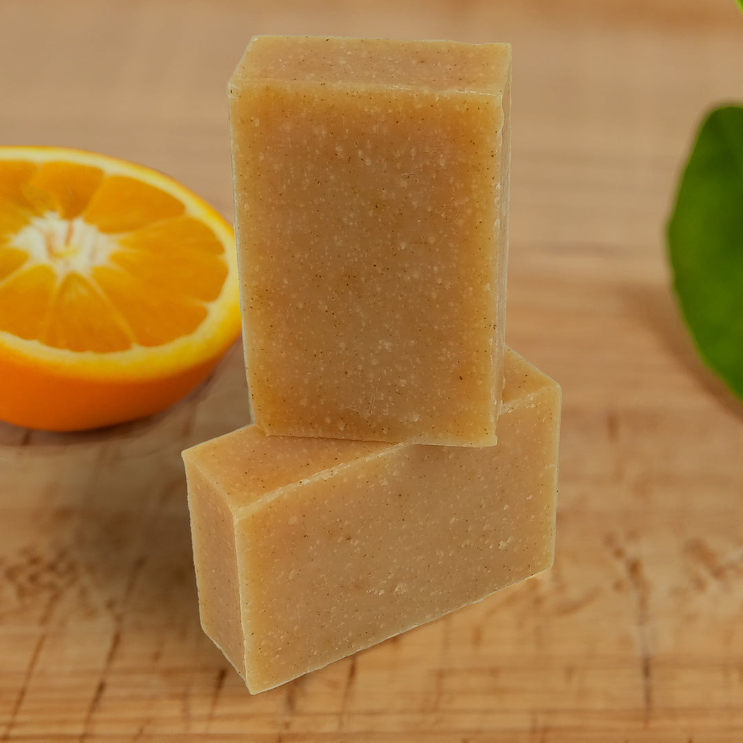 friendly soap orange and grapefruit soap two bars