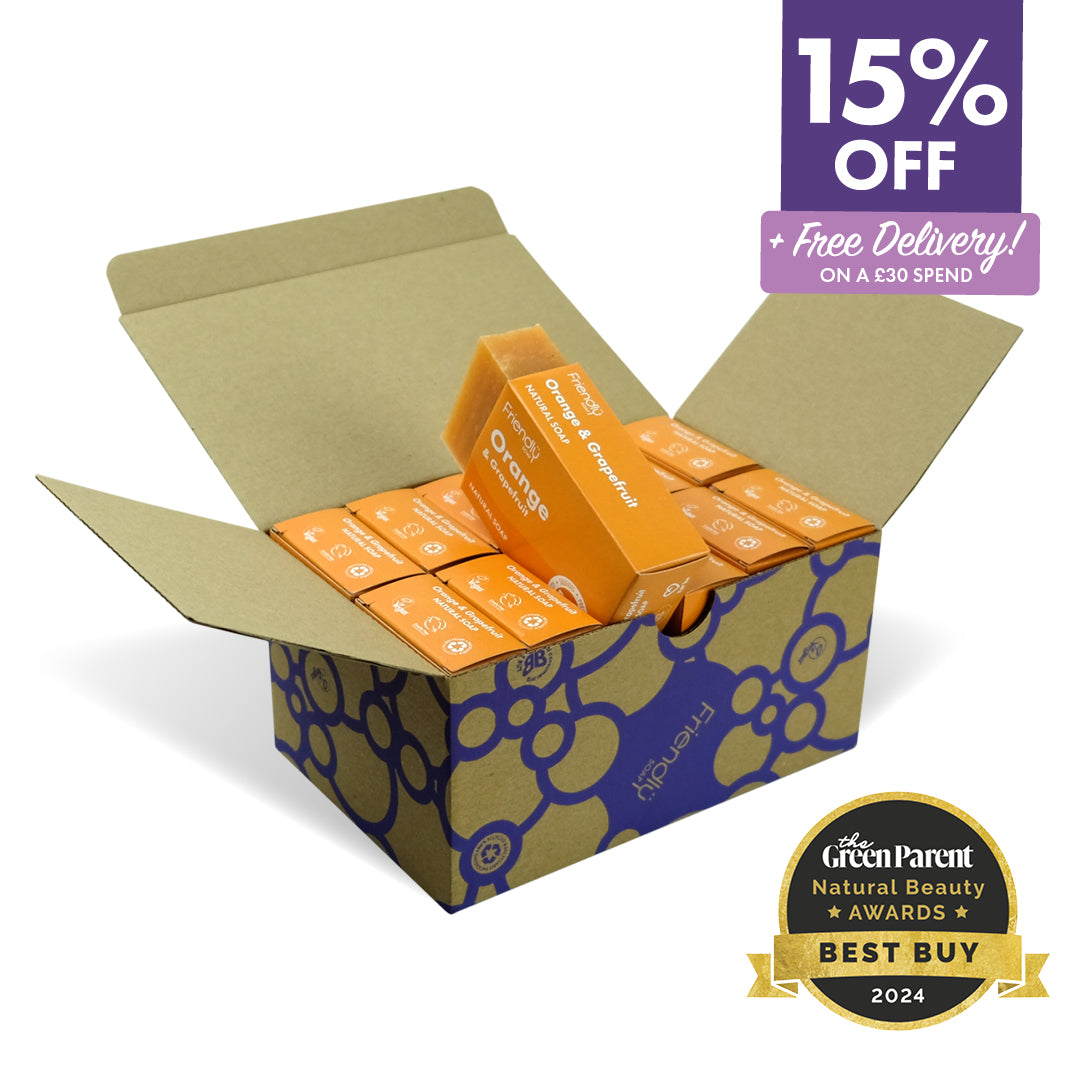 12 Pack - Natural Soap - Orange & Grapefruit