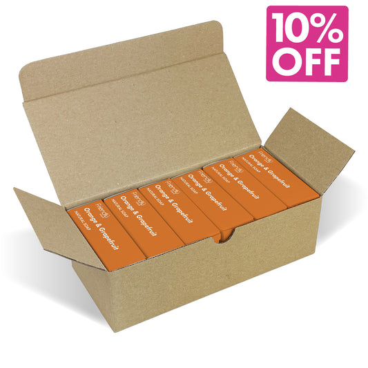 6 Pack - Natural Soap - Orange & Grapefruit