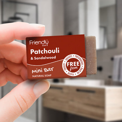 Mini Bar 24 Pack - Natural Soap - Patchouli & Sandalwood