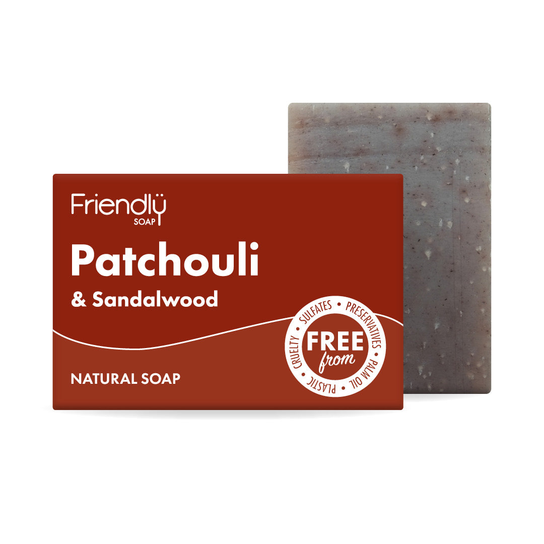 friendly soap - patchouli & sandalwood natural soap bar