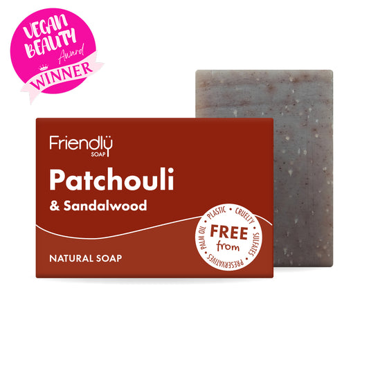 patchouli and sandalwood natural soap - friendly soap