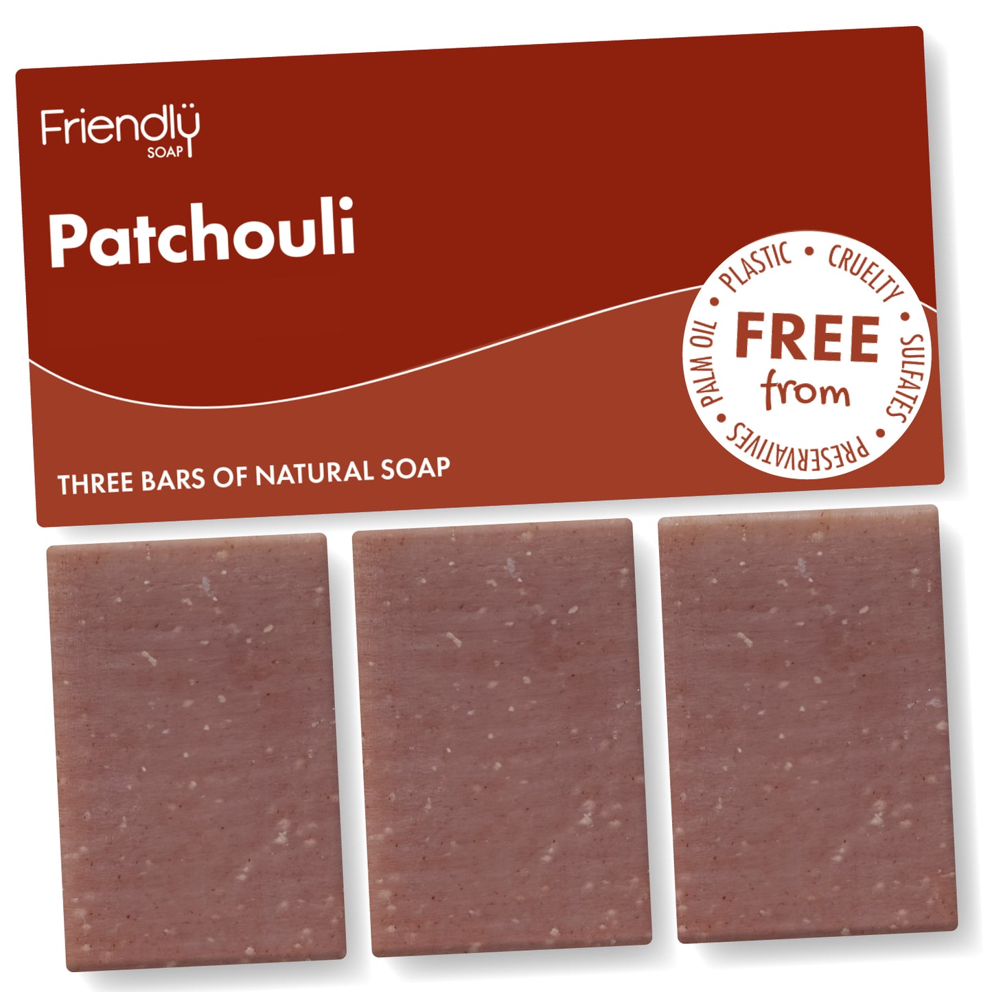 3 Pack - Patchouli Natural Soap