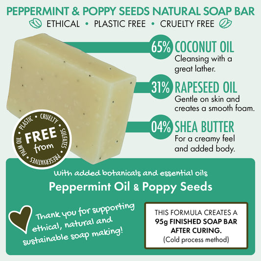 3 Pack - Peppermint & Poppy Seeds
