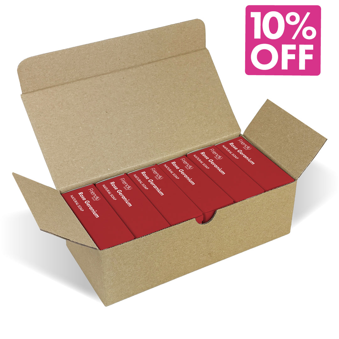 6 Pack - Natural Soap - Rose Geranium