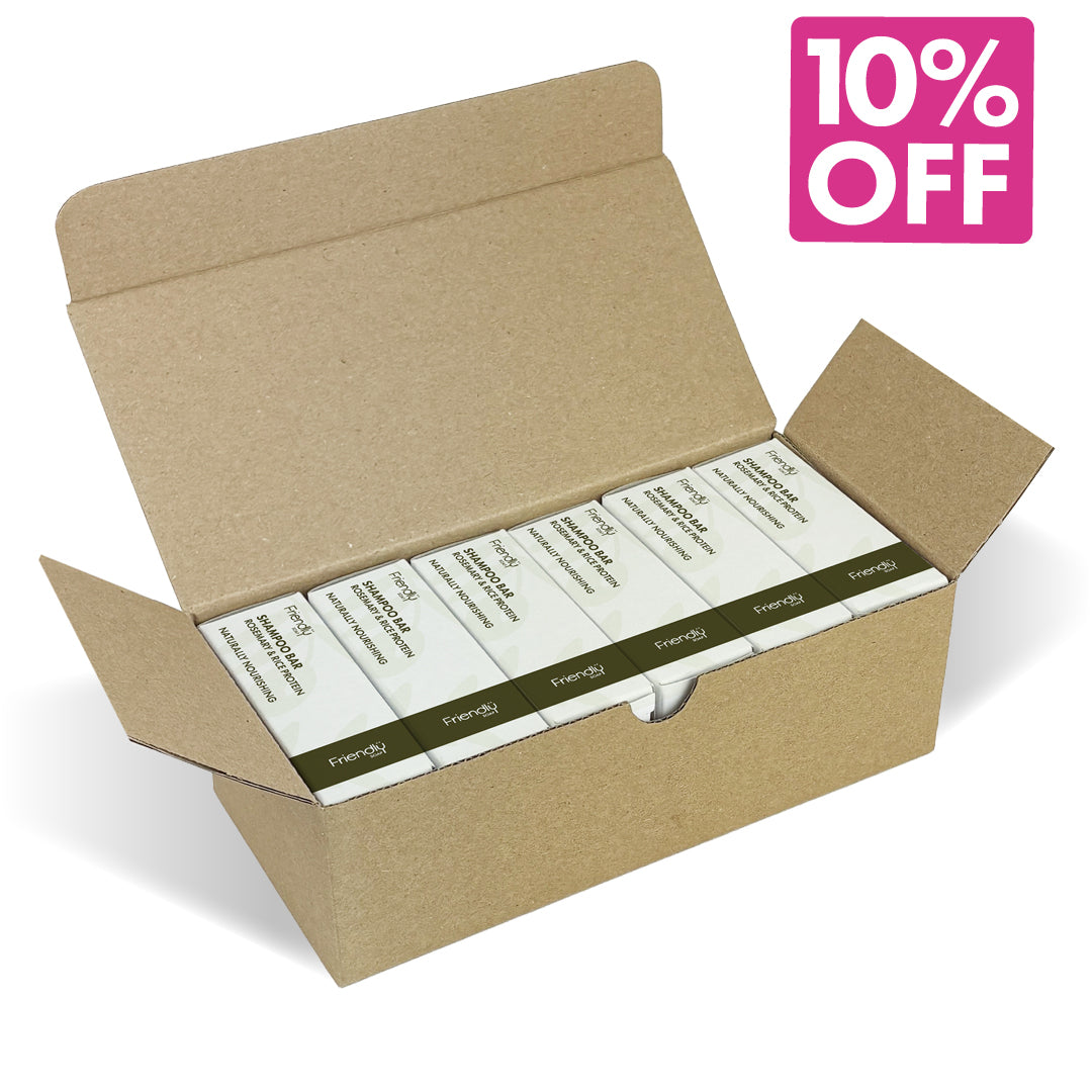 6 Pack - Olive Oil Shampoo Bar - Rosemary, Rice Protein & Organic Argan Oil