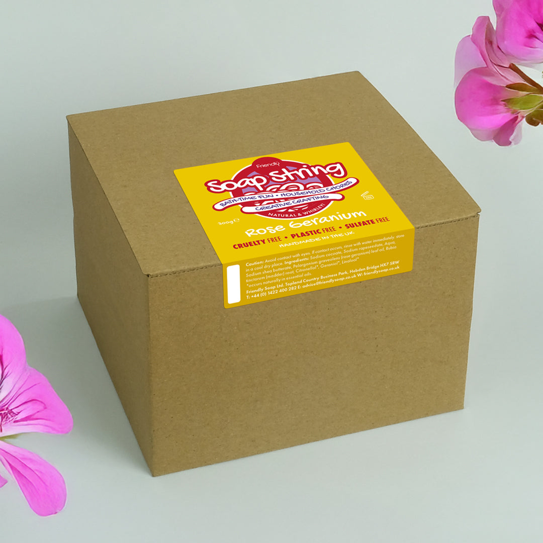 Soap String - Rose Geranium 300g