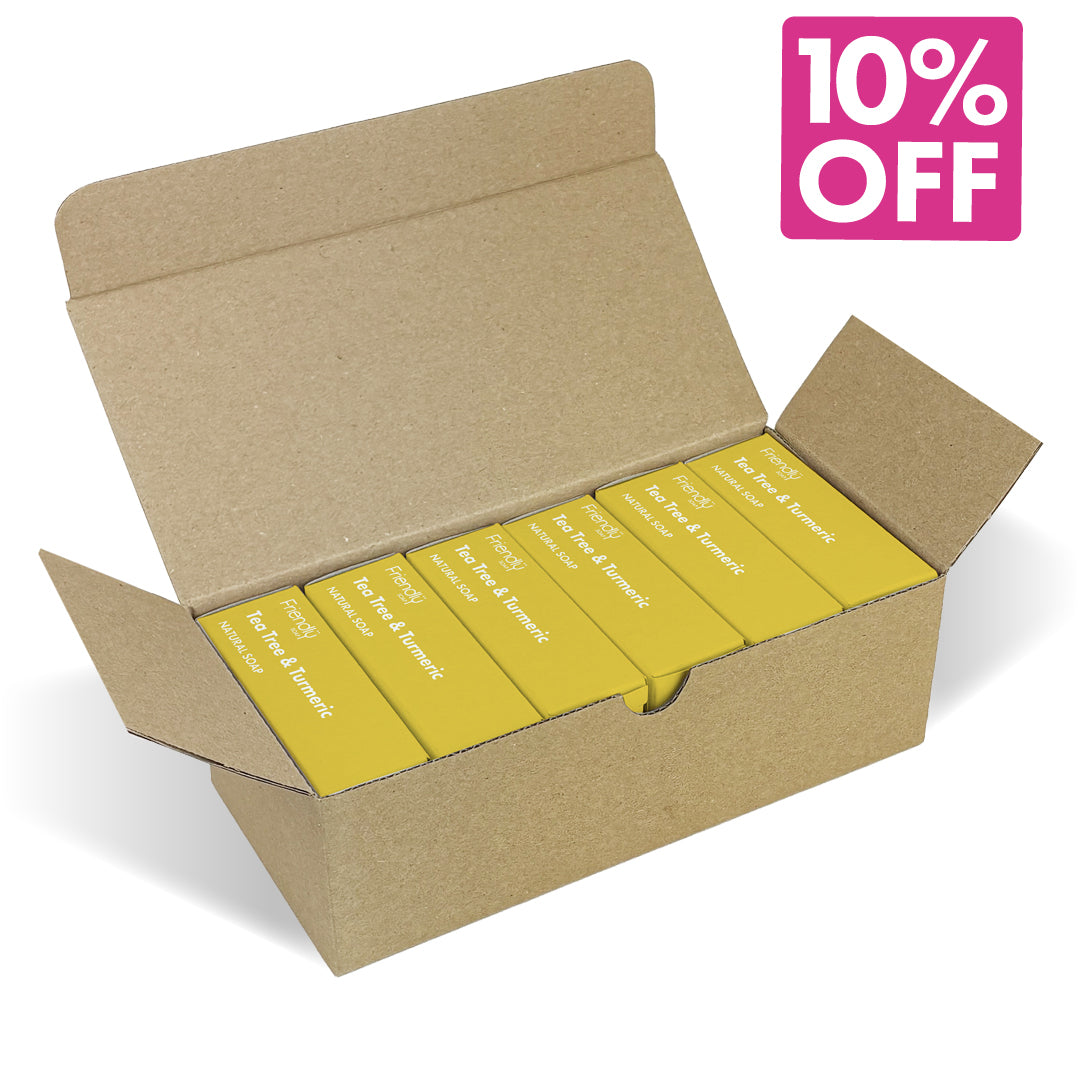 6 Pack - Natural Soap - Tea Tree & Turmeric