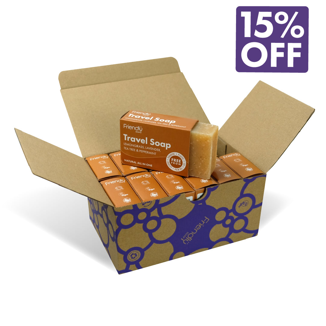 12 Pack - Travel Bar - Lemongrass, Lavender, Tea Tree & Peppermint