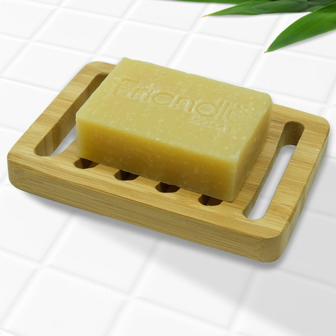 Natural Bamboo Soap Rack (Grill Style)