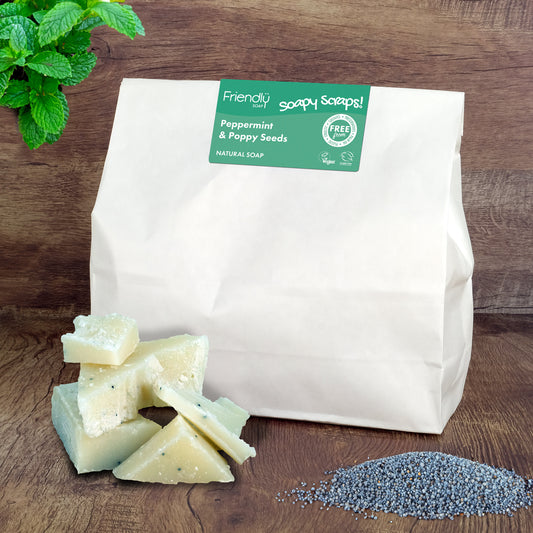 Soapy Scraps - Natural Soap - Peppermint & Poppy Seeds
